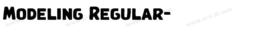 Modeling Regular字体转换 Modeling Regular字体转换